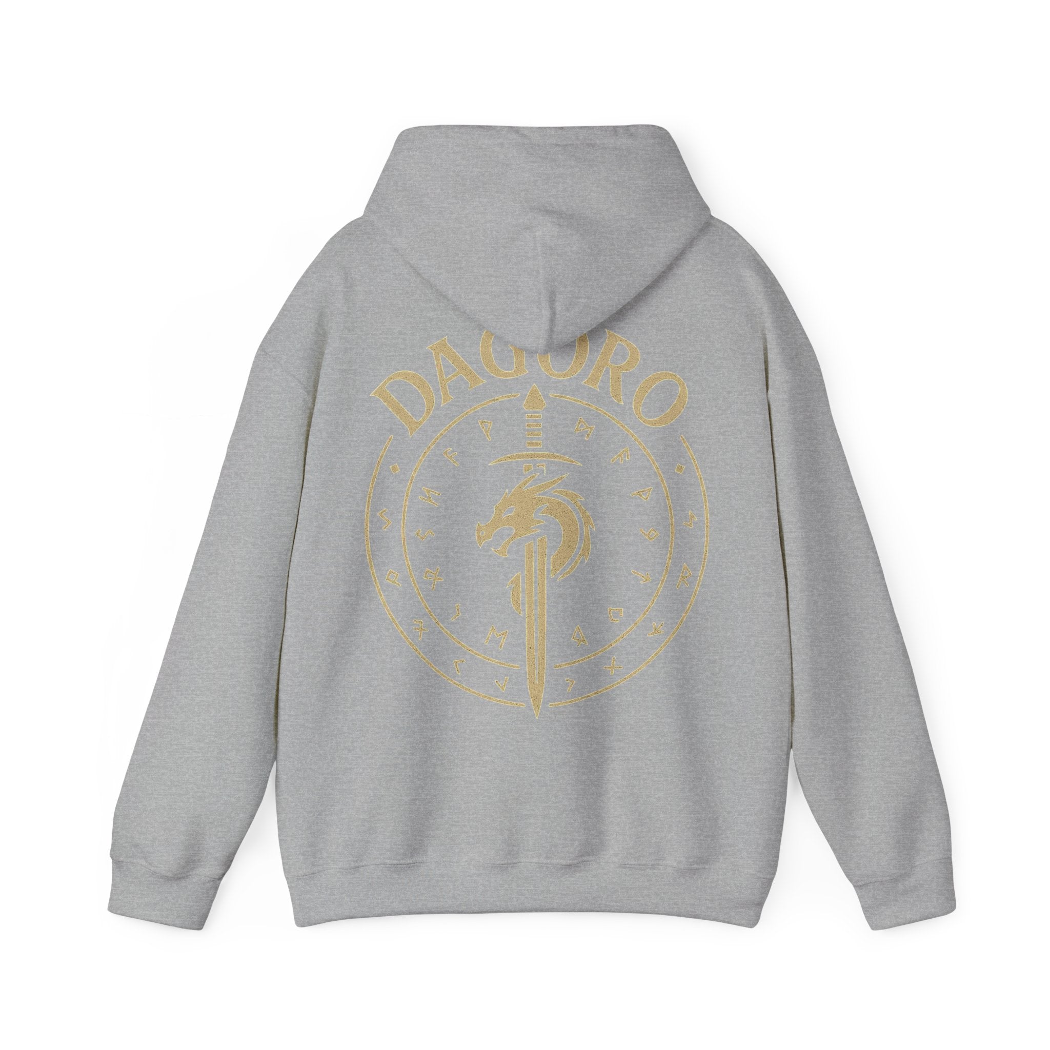 Dagoro Dragon Rune Mystic Hoodie — Nordic Runic Fantasy Hoodie