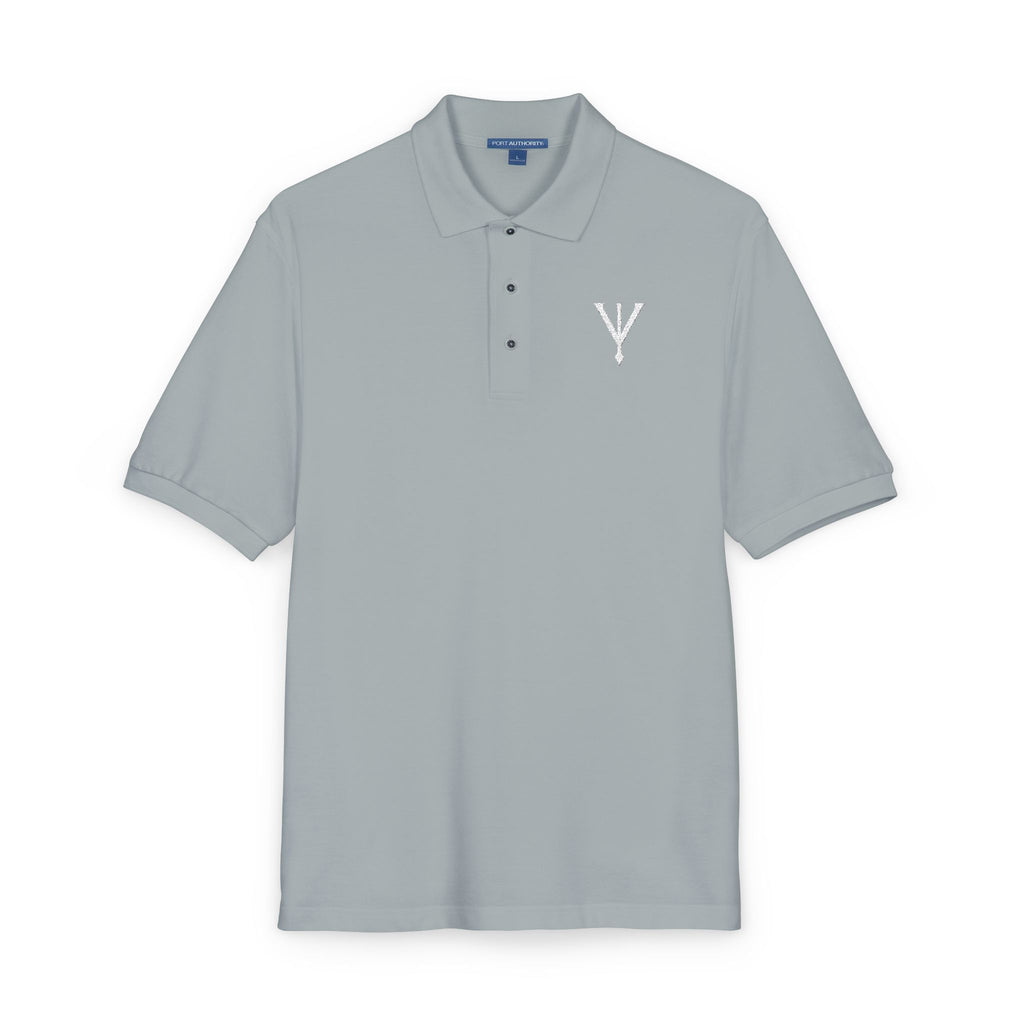 Minimalist Unisex Polo Shirt - Casual Chic Premium Grey Polo with Subtle Logo