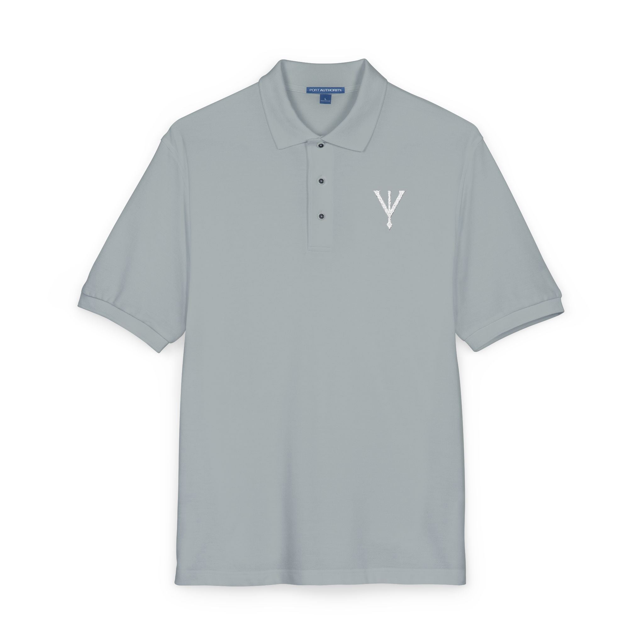 Minimalist Unisex Polo Shirt - Casual Chic Premium Grey Polo with Subtle Logo