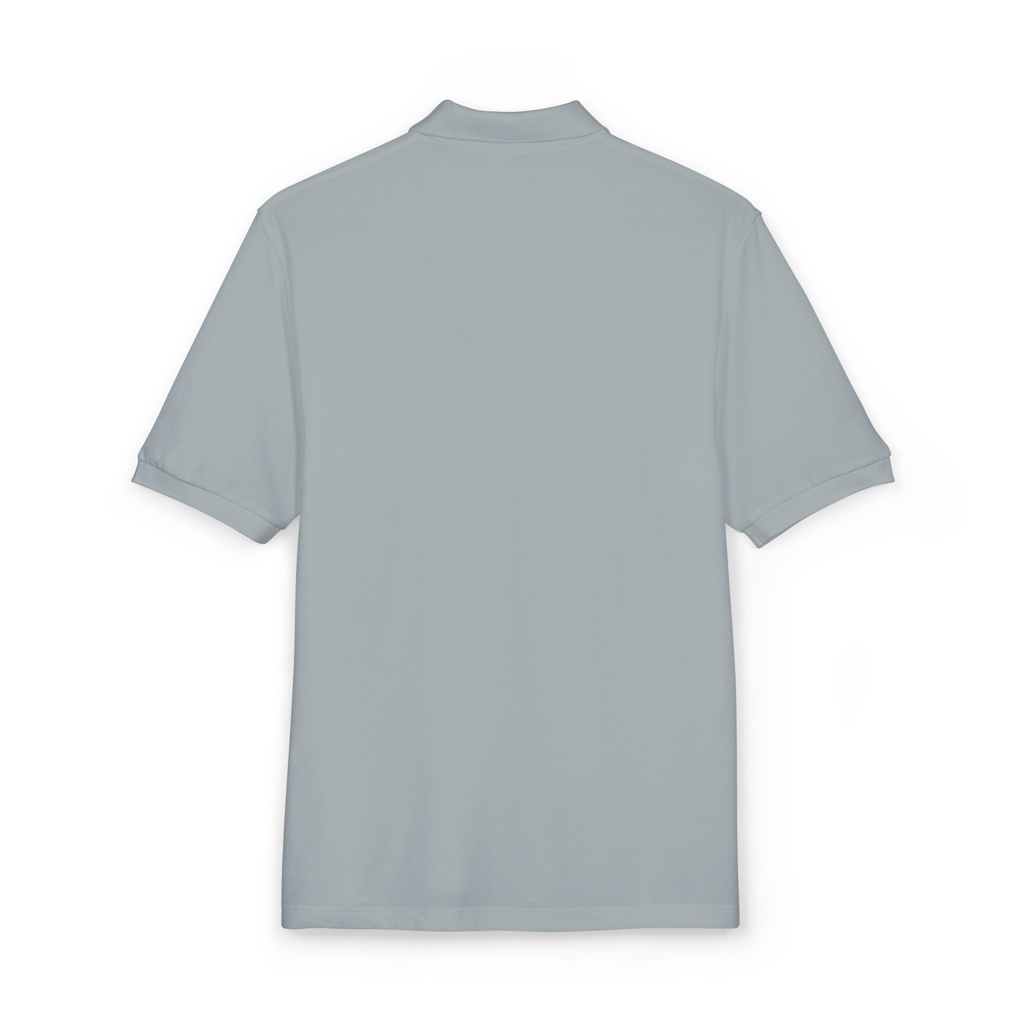 Minimalist Unisex Polo Shirt - Casual Chic Premium Grey Polo with Subtle Logo