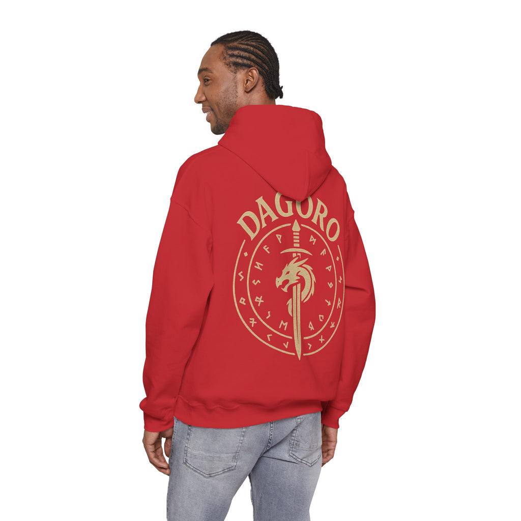 Dagoro Dragon Rune Mystic Hoodie — Nordic Runic Fantasy Hoodie