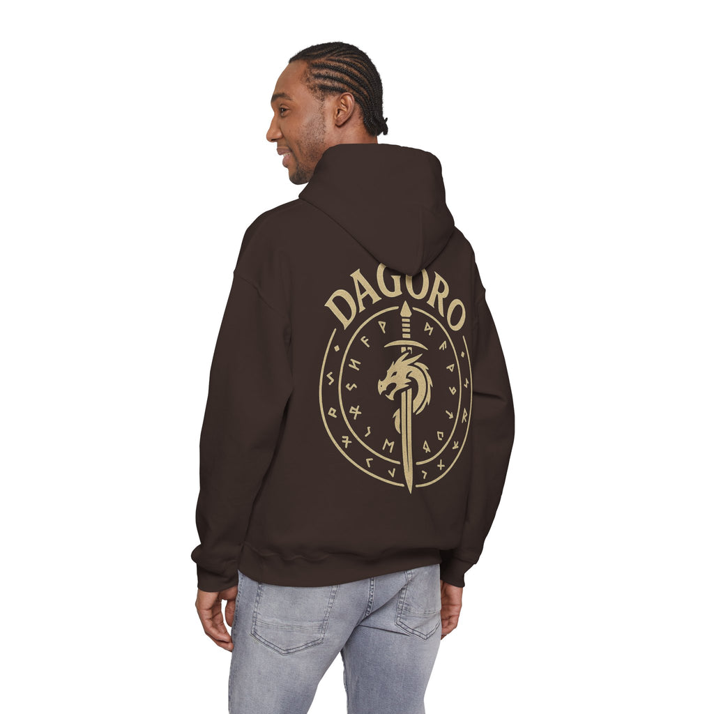 Dagoro Dragon Rune Mystic Hoodie — Nordic Runic Fantasy Hoodie