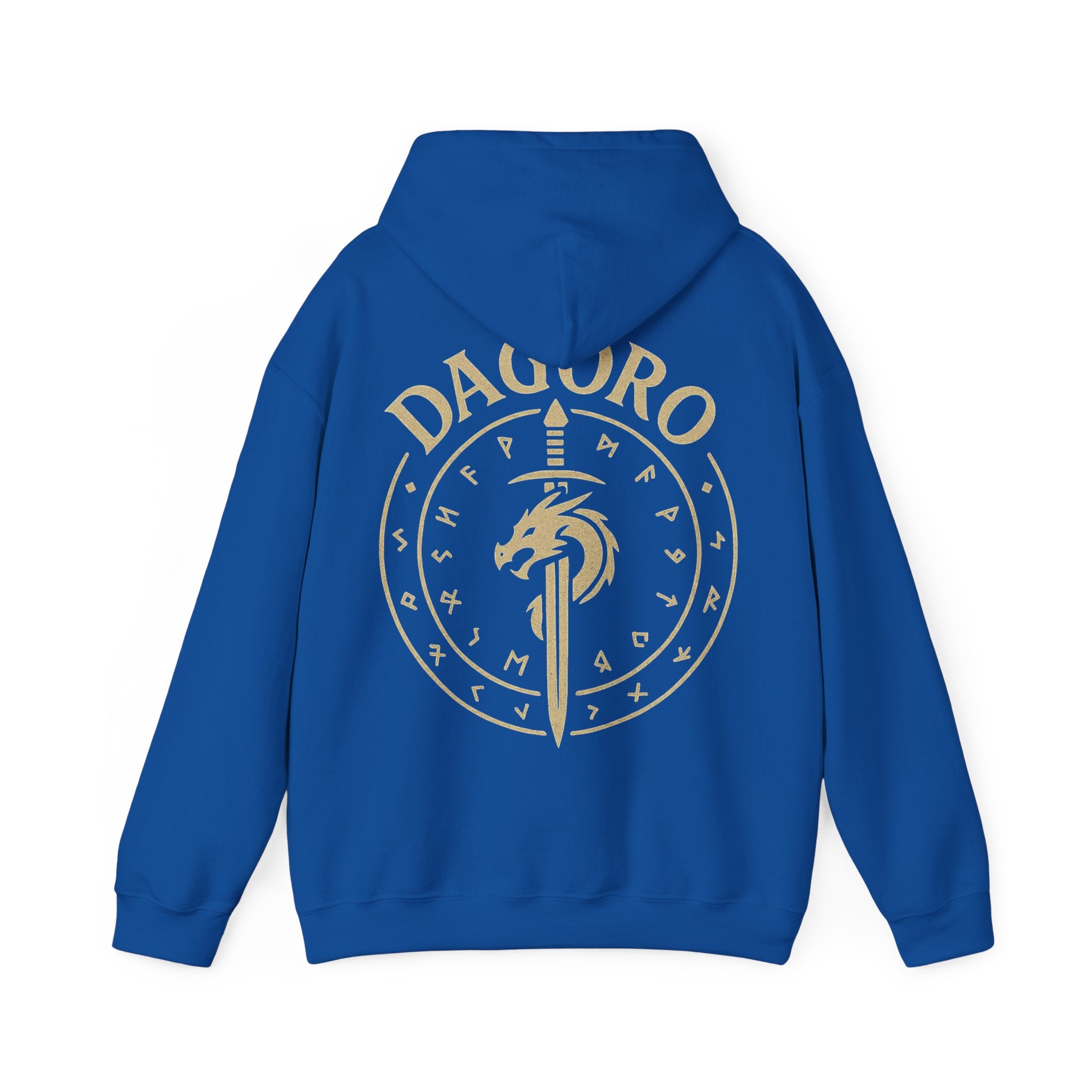 Dagoro Dragon Rune Mystic Hoodie — Nordic Runic Fantasy Hoodie