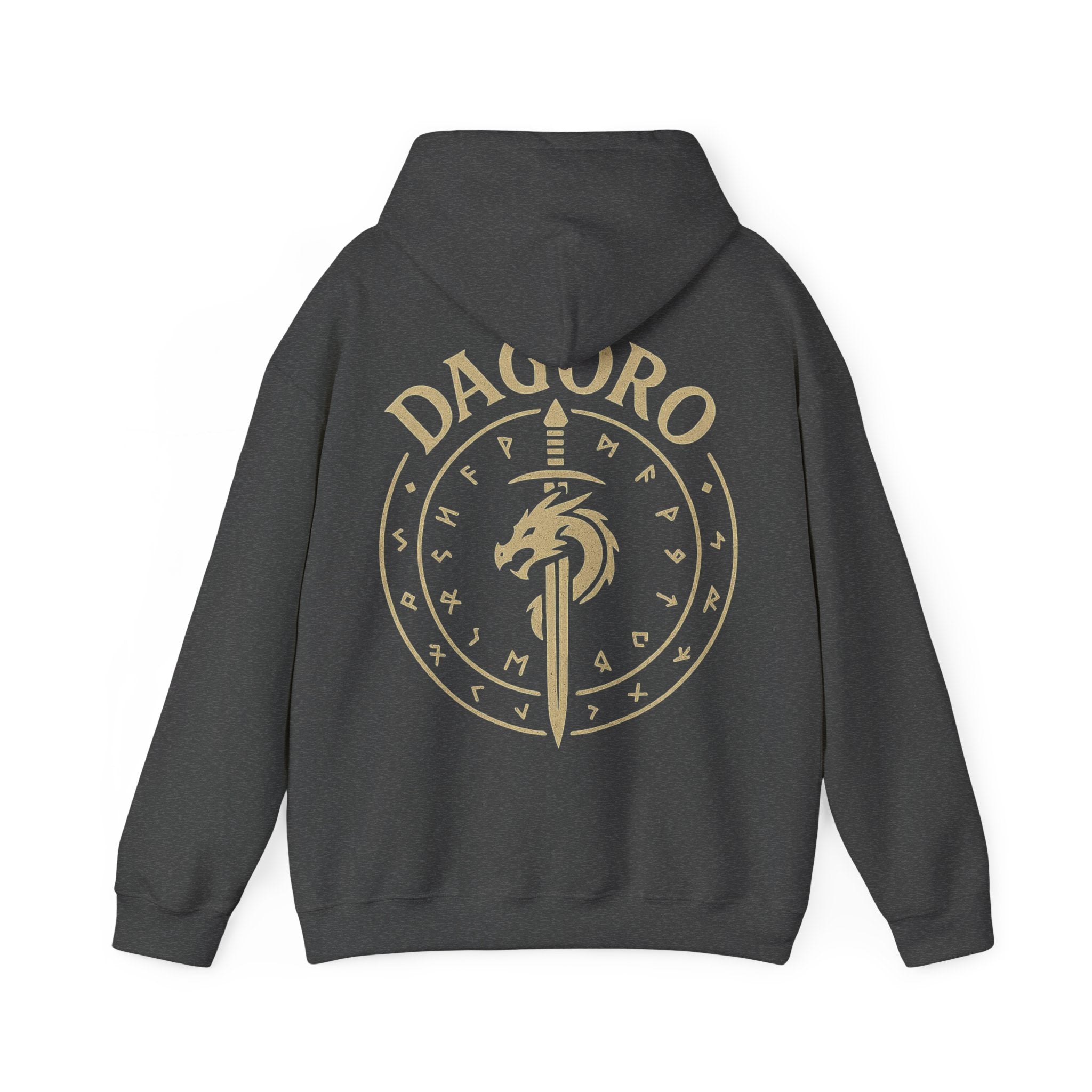 Dagoro Dragon Rune Mystic Hoodie — Nordic Runic Fantasy Hoodie