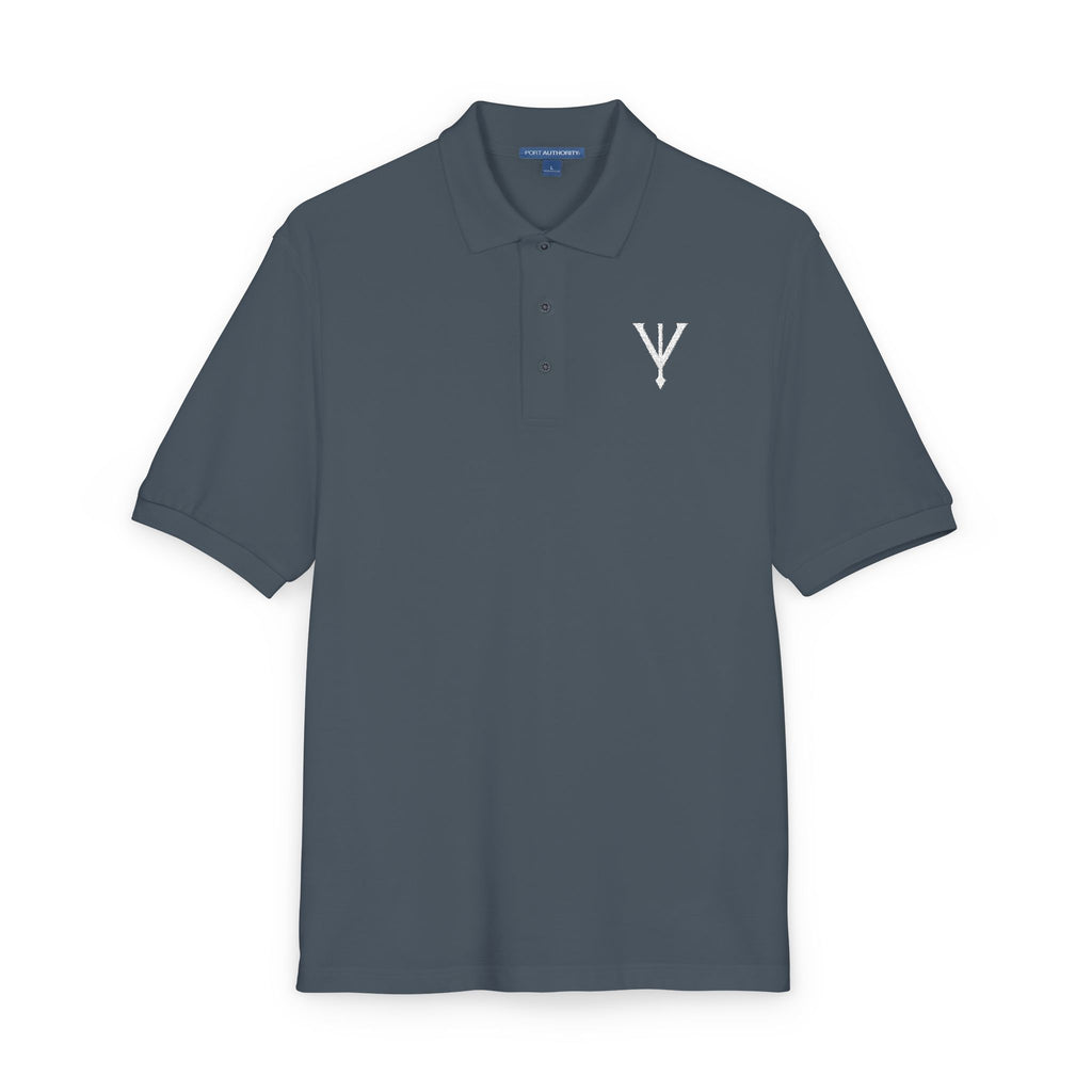 Minimalist Unisex Polo Shirt - Casual Chic Premium Grey Polo with Subtle Logo