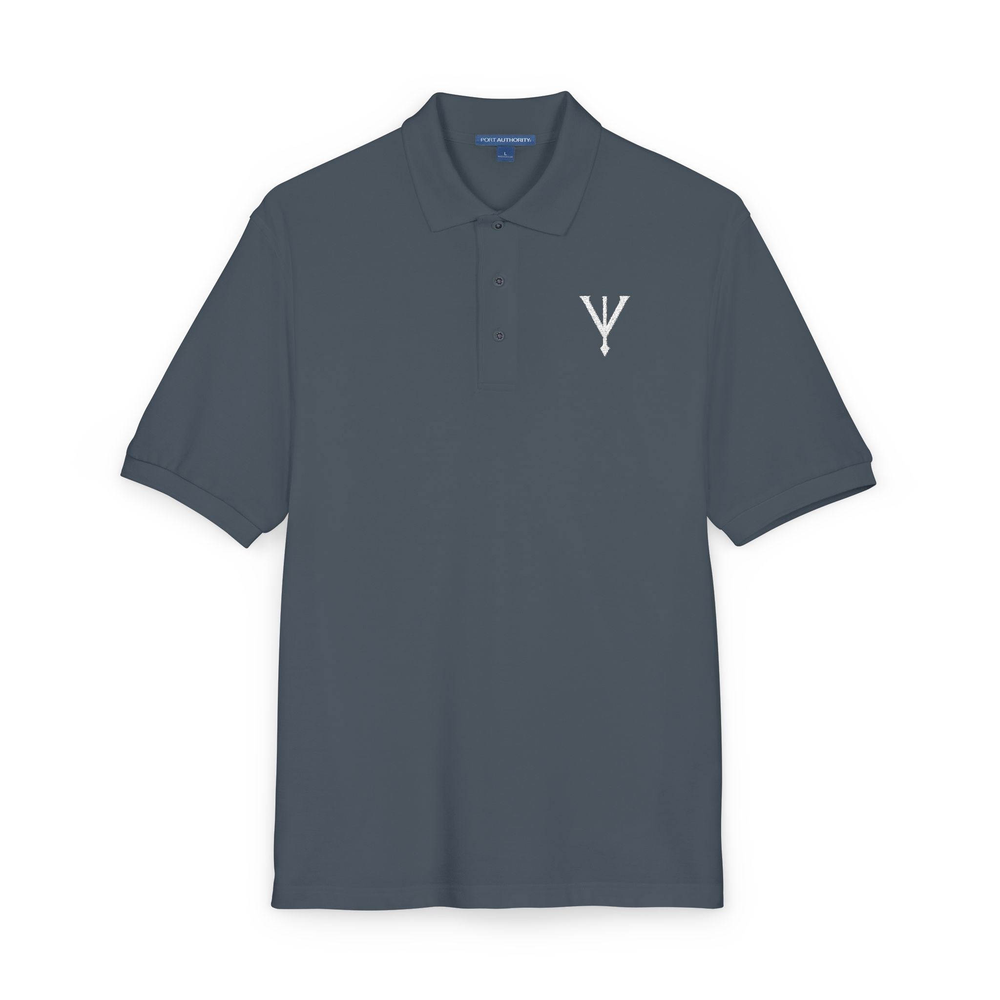Minimalist Unisex Polo Shirt - Casual Chic Premium Grey Polo with Subtle Logo