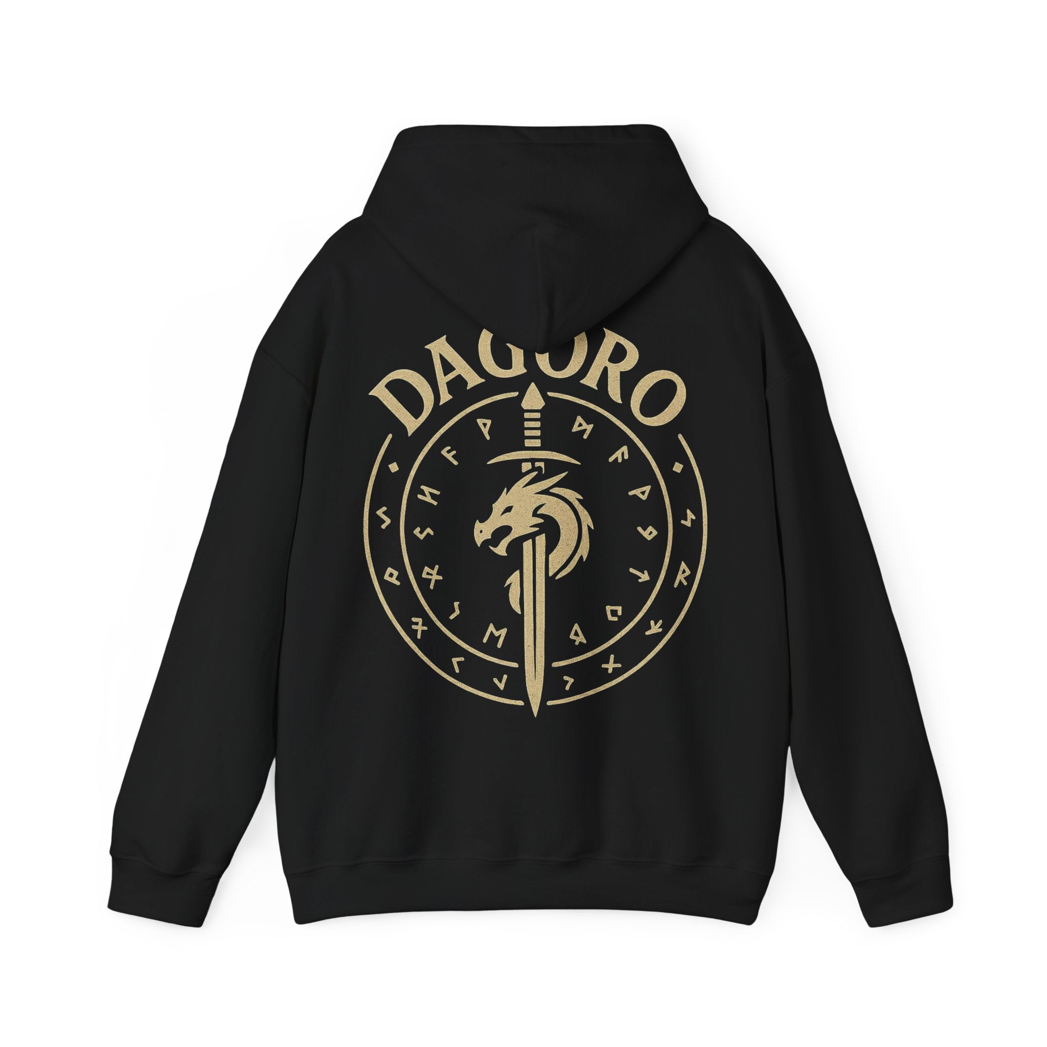 Dagoro Dragon Rune Mystic Hoodie — Nordic Runic Fantasy Hoodie