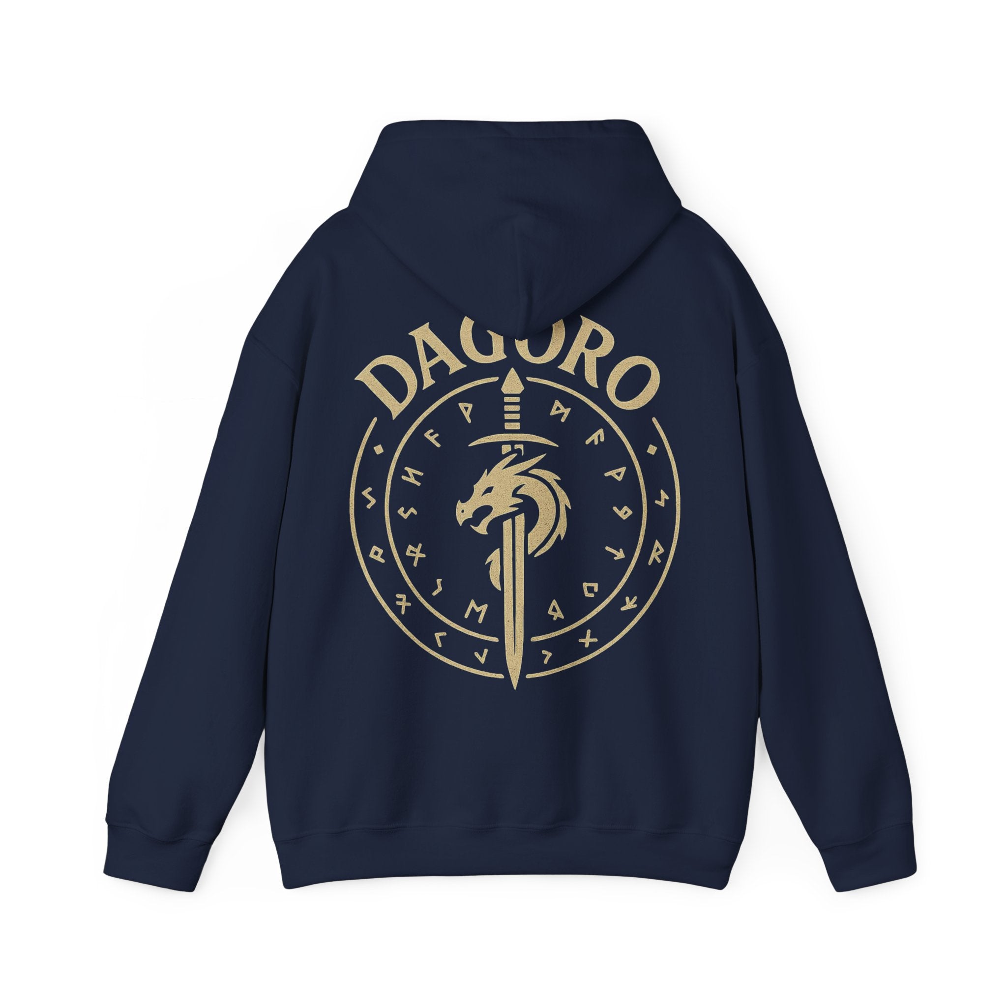 Dagoro Dragon Rune Mystic Hoodie — Nordic Runic Fantasy Hoodie