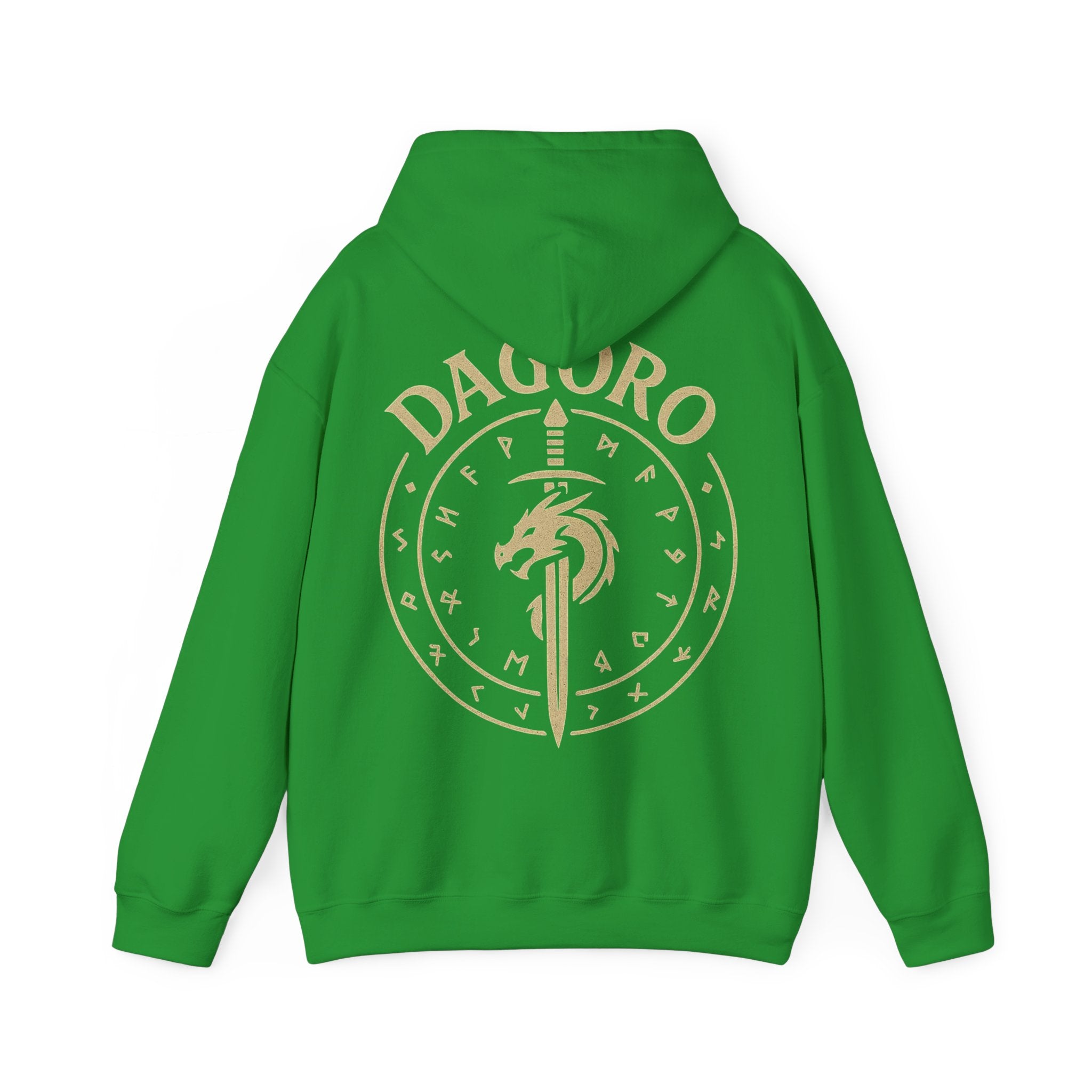 Dagoro Dragon Rune Mystic Hoodie — Nordic Runic Fantasy Hoodie