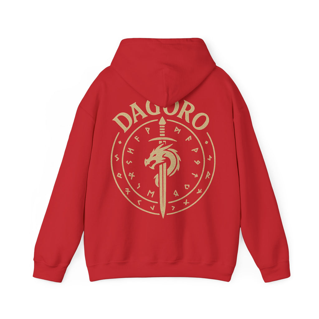 Dagoro Dragon Rune Mystic Hoodie — Nordic Runic Fantasy Hoodie