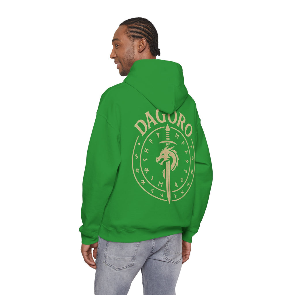 Dagoro Dragon Rune Mystic Hoodie — Nordic Runic Fantasy Hoodie