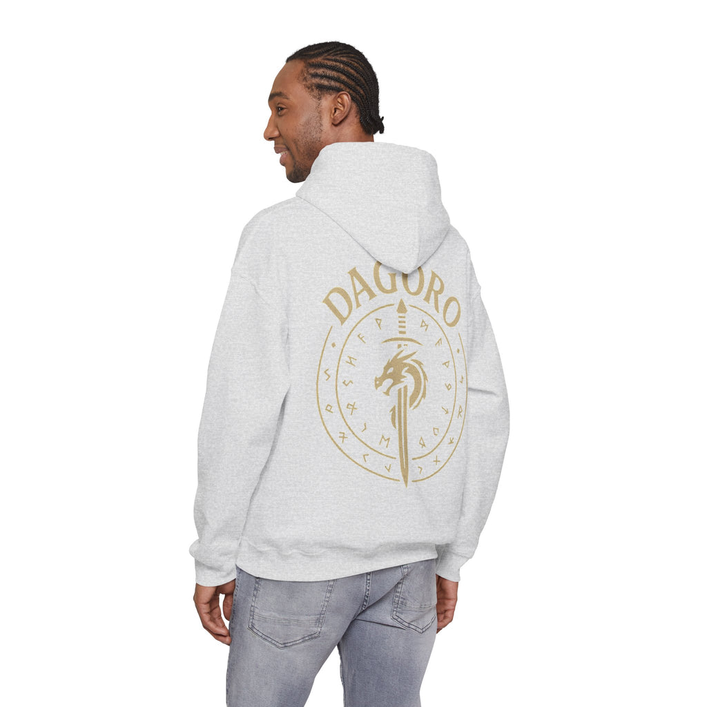 Dagoro Dragon Rune Mystic Hoodie — Nordic Runic Fantasy Hoodie