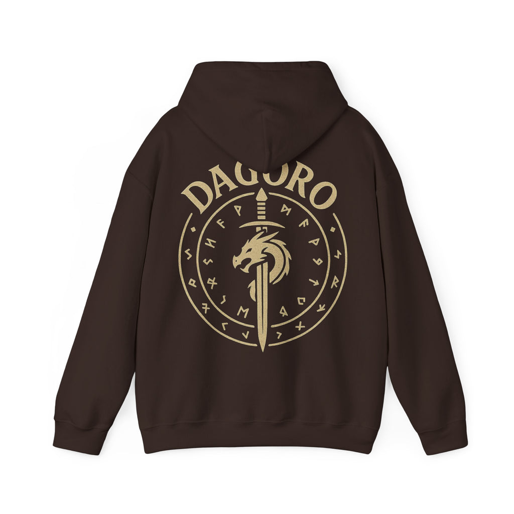 Dagoro Dragon Rune Mystic Hoodie — Nordic Runic Fantasy Hoodie