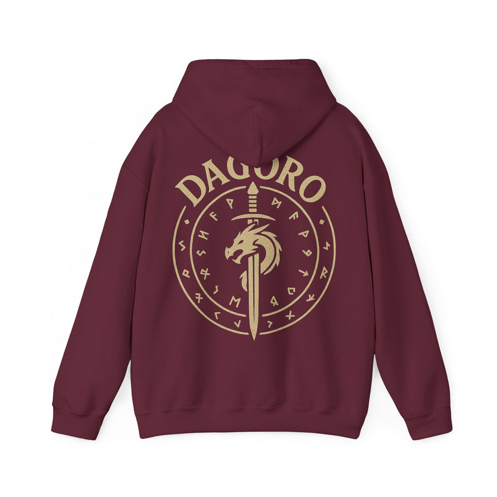 Dagoro Dragon Rune Mystic Hoodie — Nordic Runic Fantasy Hoodie