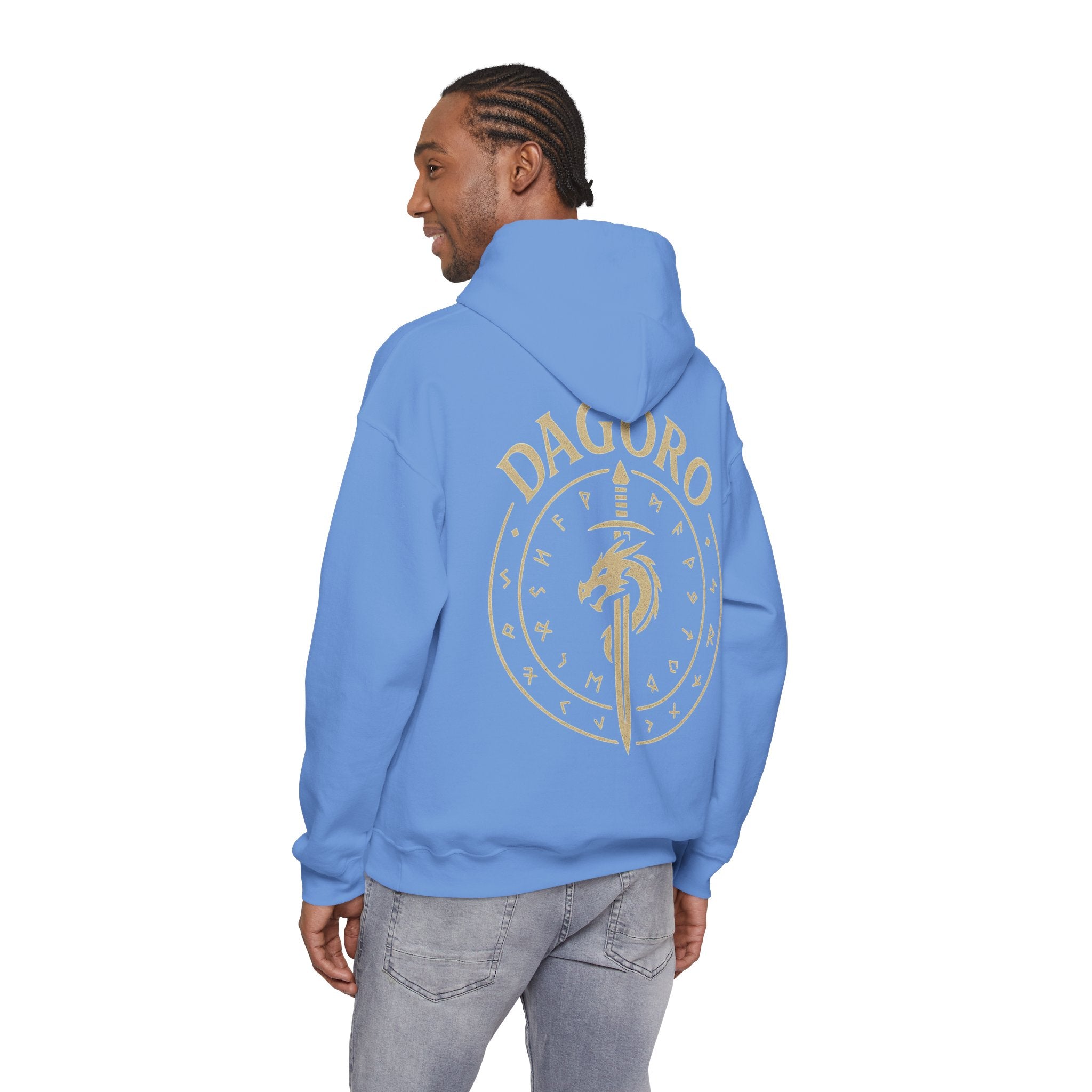 Dagoro Dragon Rune Mystic Hoodie — Nordic Runic Fantasy Hoodie