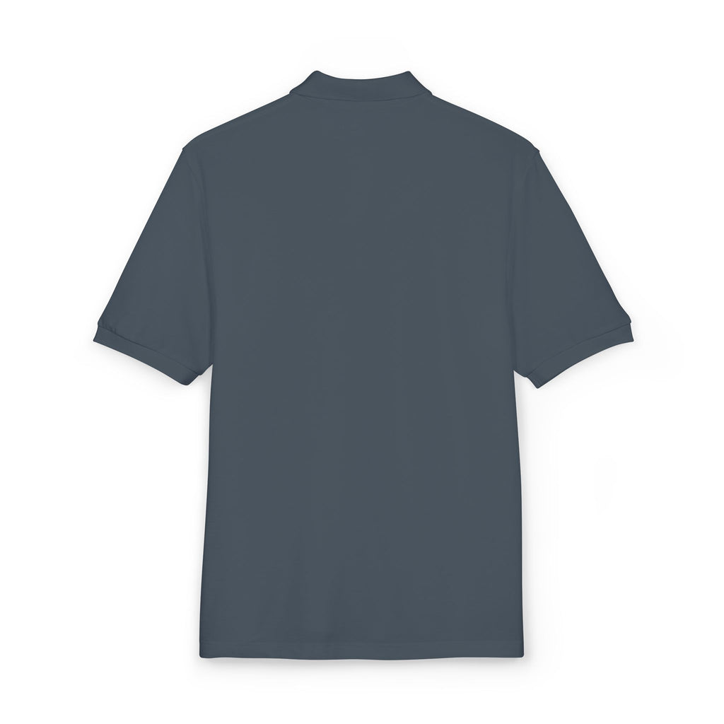 Minimalist Unisex Polo Shirt - Casual Chic Premium Grey Polo with Subtle Logo