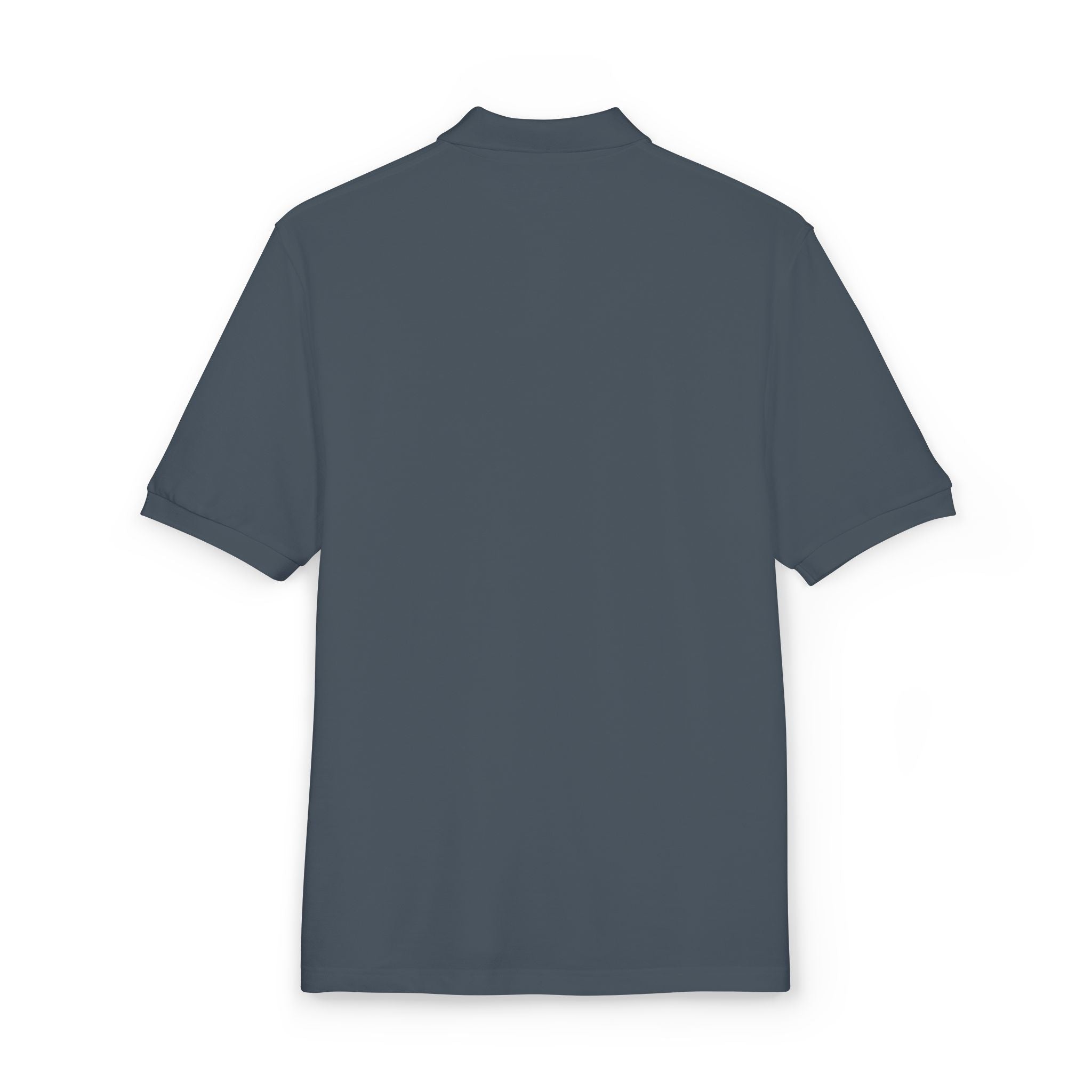 Minimalist Unisex Polo Shirt - Casual Chic Premium Grey Polo with Subtle Logo